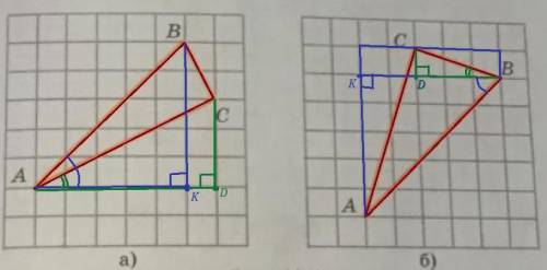 Найдите тангенс и котангенс угла: а) а; б) в, изображенного на рисунке 13.6