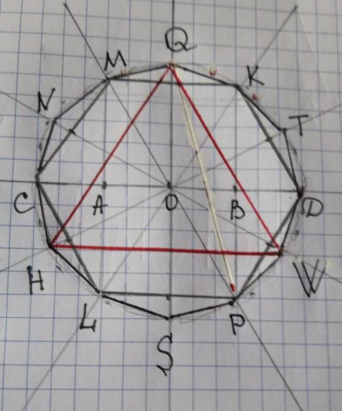 Накресліть коло радіус якого дорівнює 3 см побудуйте вписаний у це коло 1) правильний шестикутник 2)