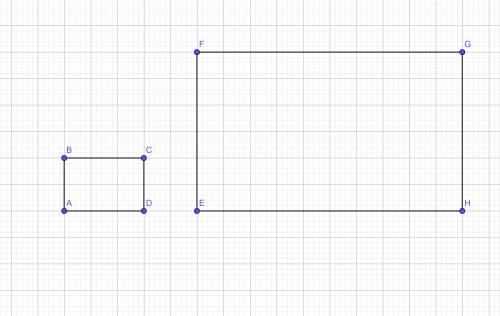 Стороны прямоугольника равны 2 и 3 см.постройте подобный ему прямоугольник с коэффициентом подобия,р