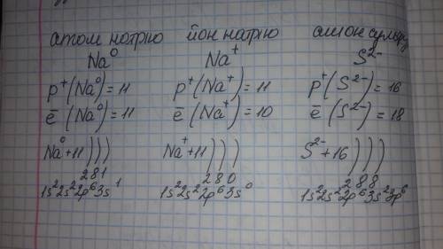 Яка частинка атом натрію, йон натрію чи аніон сульфуру має більше протонів, ніж електронів? відповід