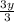 \frac{3y}{3}