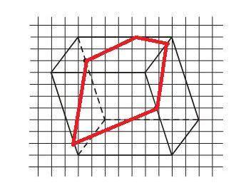 выполните чертеж и постройте сечение многогранника плоскостью, проходящей через указанные три точки.