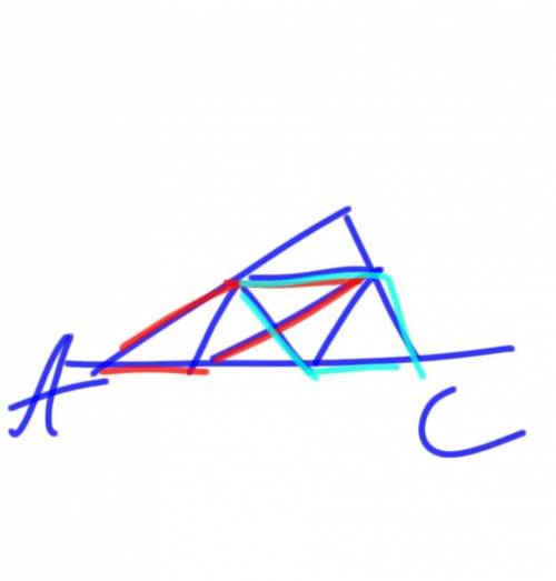 Втреугольник abc вписан параллелограмм так, что одна его сторона лежит на основании ac треугольника,