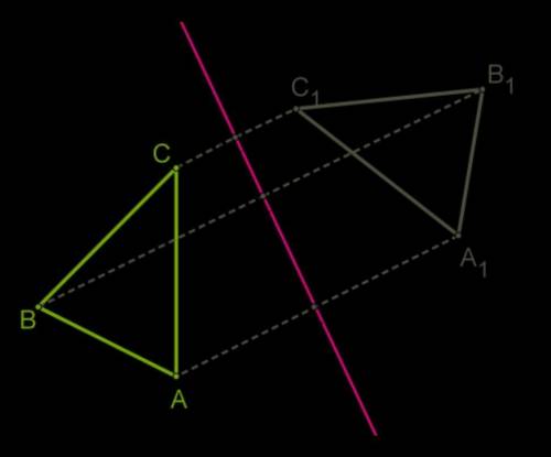 Правило: треугольники называются равными, если они при наложении. вопрос: являются ли равными треуго