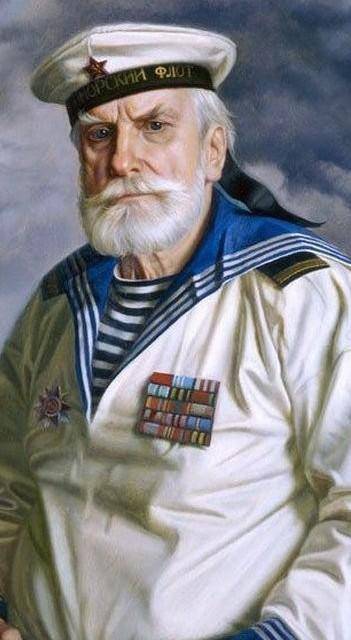 Портрет старого матроса из севастополь в декабре месяце