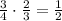 \frac34\cdot\frac23=\frac12