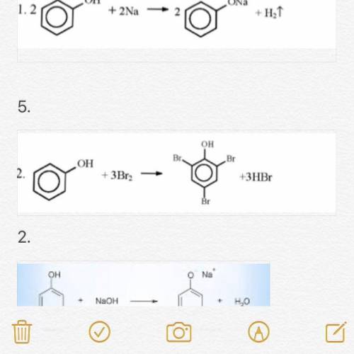 50 1)напишите формулы: 2,6 – диметилфенол , 1,4 – дигидроксибензол 2) напишите возможные реакции: 1.