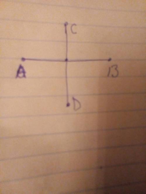 Пользуясь только линейкой с параллельными краями , проведите через середину отрезка ab прямую, ему п