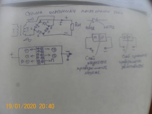 80 нарисовать схему устройства источника постоянного тока. пояснить причину возникновения тока. как