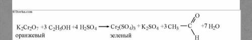 Ch3-ch2-oh+k2сr2o7+h2so4 = ? нужно написать реакцию, расставить коэффициенты и написать продукты реа