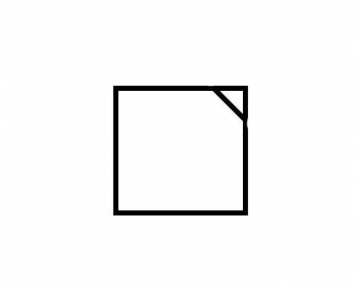Начерти квадрат со стороной 4 см.проведи в нем один отрезок так,чтобы получился пятиугольник и треуг
