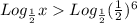 Log_{\frac{1}{2} } xLog_{\frac{1}{2} } (\frac{1}{2} )^6