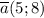 \overline{a}(5;8)