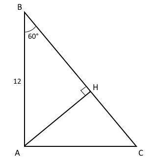 Надо решить по в прямоугольном треугольнике abc(угол a=90градусов) проведина васота ah. найти bc,ac,