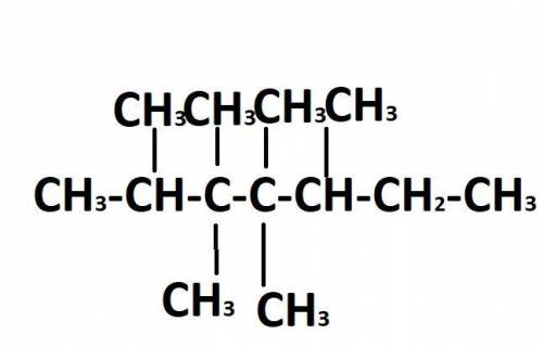2,5-диметил; 3,3,4,4-тетраметигептан​