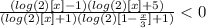 \frac{(log(2)[x]-1)(log(2)[x]+5)}{(log(2)[x]+1)(log(2)[1-\frac{x}{3}] +1)} < 0
