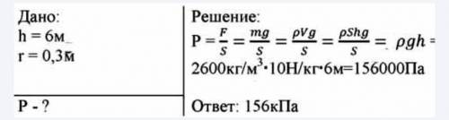 Какое давление оказывает бетонный столб на землю высотой 6 метров и площадью у основания 30 см* 30 с