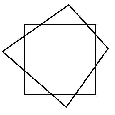 Двумя четырехугольниками разделить плоскость на 10 частей