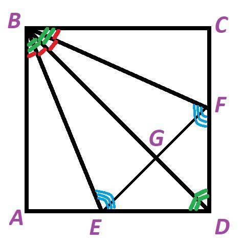 Квадратный лист бумаги Даша согнула так, что две вершины попали на диагональ (см.рисунок). Чему равн