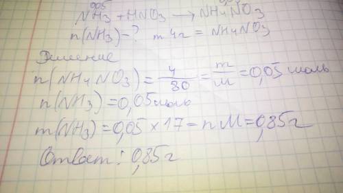 В ХИМИИ НЕ ШАРЮ НУЖНА Напишите уравнение реакции между аммиаком и азотной кислотой, если известно чт