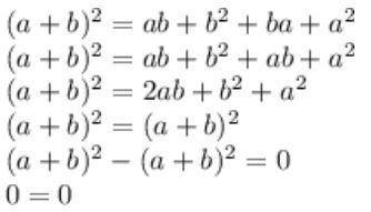 Подобные слагаемые a^2+ba+ba+b^2