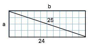 Діагональ прямокутника дорівнює 25 см, а одна з його сторін - 24 см. Знайдіть площу прямокутника