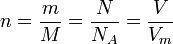 1) Укажите формулы, отражающие Связь между количеством вещества и количеством частиц. а) n = N / NA
