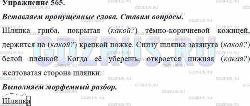 Русский язык 5 класс учебник ладыженской 2 часть упражнение 565 решите быстро