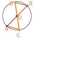 Доп. задача. №1. Дана окружность с центром О. В данной окружности проведены два диаметра AB и CD. До
