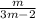 \frac{m}{3m-2}