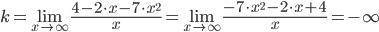 . Исследуйте функцию с производной и постройте ее график y=4-2x-7x^2