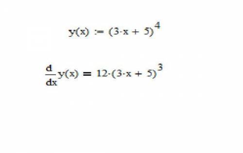 Найдите производные функций: а)у=х*cosx б)у=tgx\x в)у=(3х+5)^4