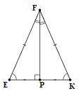 В треугольнике EFK проведена высота FP. Найдите углы треугольника EFP, если EF=FK и угол если не сло