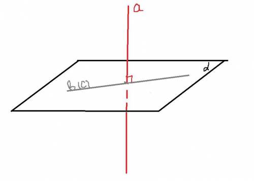 Прямая а перпендикулярна к прямым с и в, лежащим в плоскости , прямая а перпендикулярна к плоскости