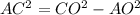 AC^{2} =CO^{2} - AO^{2}