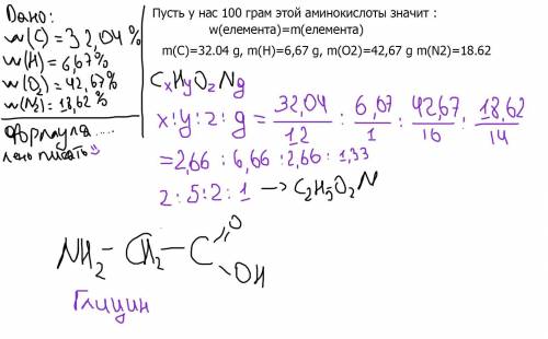 Состав этого вещества выражается следующим соотношением: 32,04% углерода, 6,67 % водорода, 42,67% ки