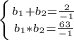 \left \{ {{b_1+b_2=\frac{2}{-1}} \atop {b_1*b_2=\frac{63}{-1}}} \right.