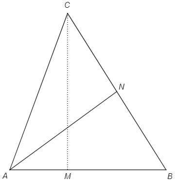 В треугольнике ABC сторона AB равна 10 см, высота CM, проведённая к данной стороне, равна 10 см. В т