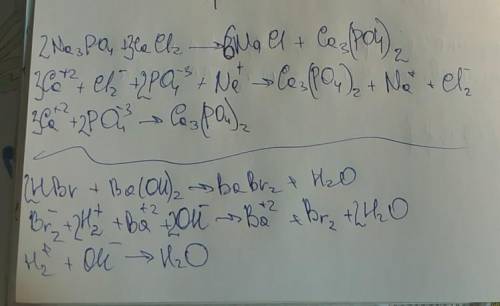 Составьте ионные уравнения реакций: Na 3PO 4+ CaCL 2 →NaCl + Ca 3 (PO4)2 Al 2(SO4) 3 + KOH →Al(OH)