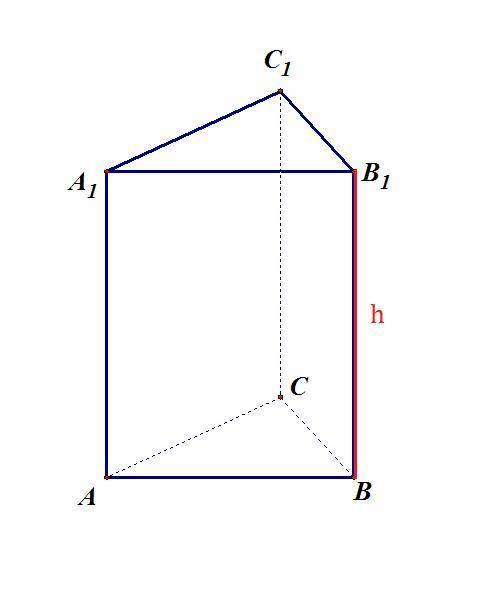 Найдите объем прямой призмы, в основании которой лежит треугольник со сторонами 2 см и 6 см и углом