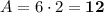 A=6\cdot 2=\boldsymbol{12}