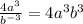 \frac{4a^3}{b^{-3}} =4a^3b^3