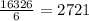 \frac{16326}{6} = 2721