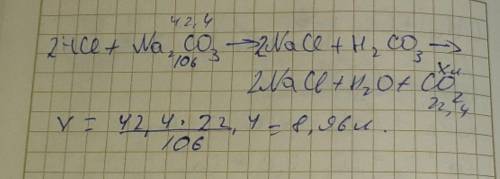 Решите задачу по химии Какой объём углекислого газа (н.у.) может выделиться при взаимодействии солян