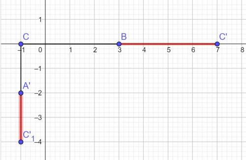 Дано точки А (-1;-2), В(3; 0), С(-1; 0). Знайти координати точки, симетричної середині відрізка ВС в
