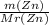 \frac{m(Zn)}{Mr(Zn)}