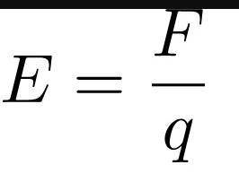 Дать точно определение электрического поля с формулой