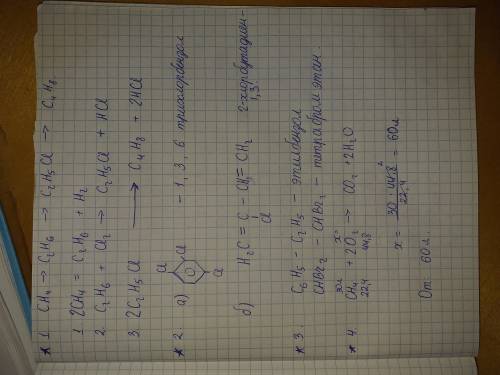 Составьте уравнения реакций по схеме: СН4 → С2Н6 → С2Н5 Сl → бутен Задание 2. Составьте структурные