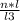 \frac{n*l}{l3}