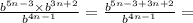 \frac{ {b}^{5n - 3} \times {b}^{3n + 2} }{ {b}^{4n - 1} } = \frac{ {b}^{5n - 3 + 3n + 2} }{ {b}^{4n - 1} } =